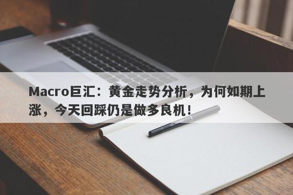 Macro巨汇：黄金走势分析，为何如期上涨，今天回踩仍是做多良机！