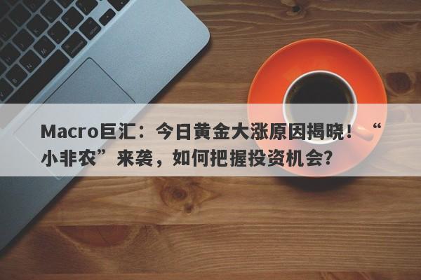 Macro巨汇：今日黄金大涨原因揭晓！“小非农”来袭，如何把握投资机会？