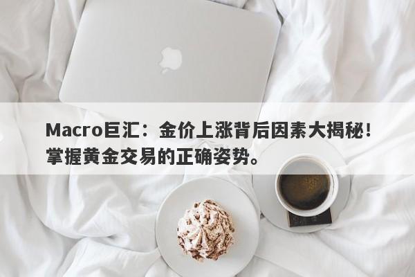 Macro巨汇：金价上涨背后因素大揭秘！掌握黄金交易的正确姿势。