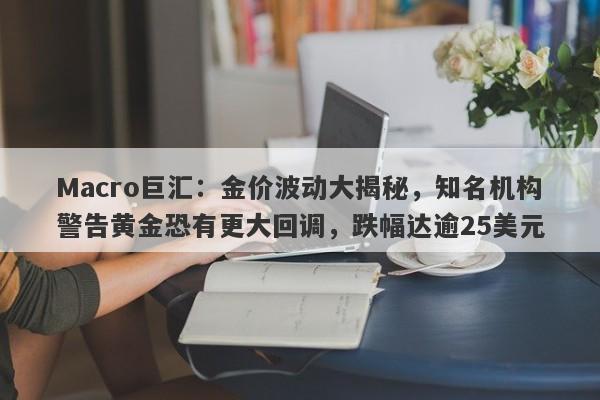 Macro巨汇：金价波动大揭秘，知名机构警告黄金恐有更大回调，跌幅达逾25美元