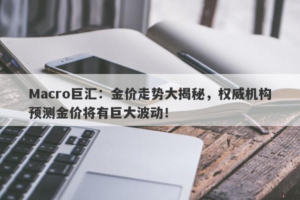 Macro巨汇：金价走势大揭秘，权威机构预测金价将有巨大波动！