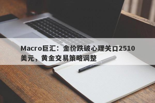 Macro巨汇：金价跌破心理关口2510美元，黄金交易策略调整
