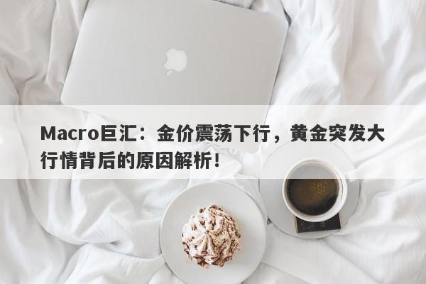 Macro巨汇：金价震荡下行，黄金突发大行情背后的原因解析！