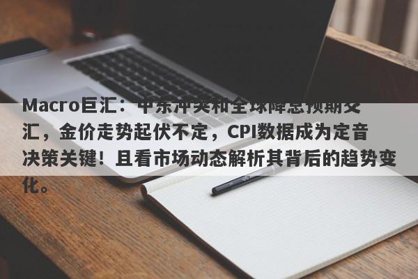 Macro巨汇：中东冲突和全球降息预期交汇，金价走势起伏不定，CPI数据成为定音决策关键！且看市场动态解析其背后的趋势变化。