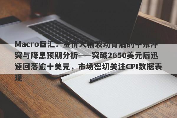 Macro巨汇：金价大幅波动背后的中东冲突与降息预期分析——突破2650美元后迅速回落逾十美元，市场密切关注CPI数据表现