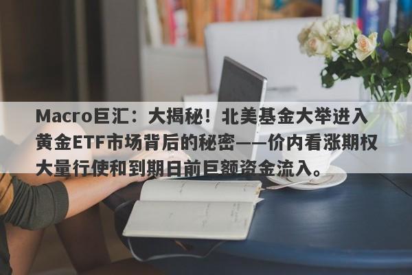Macro巨汇：大揭秘！北美基金大举进入黄金ETF市场背后的秘密——价内看涨期权大量行使和到期日前巨额资金流入。