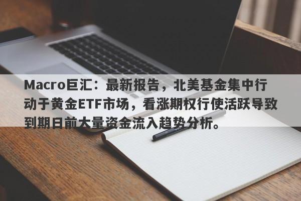 Macro巨汇：最新报告，北美基金集中行动于黄金ETF市场，看涨期权行使活跃导致到期日前大量资金流入趋势分析。