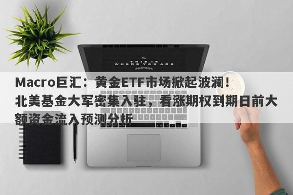 Macro巨汇：黄金ETF市场掀起波澜！北美基金大军密集入驻，看涨期权到期日前大额资金流入预测分析