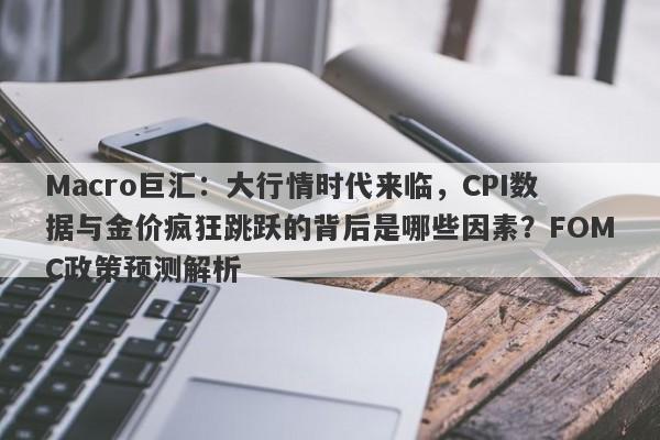 Macro巨汇:大行情时代来临,CPI数据与金价疯狂跳跃的背后是哪些因素?FOMC政策预测解析