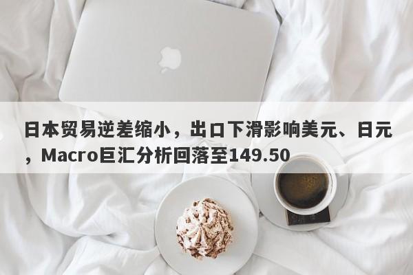 日本贸易逆差缩小，出口下滑影响美元、日元，Macro巨汇分析回落至149.50